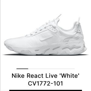 Men’s NIKE React Live white